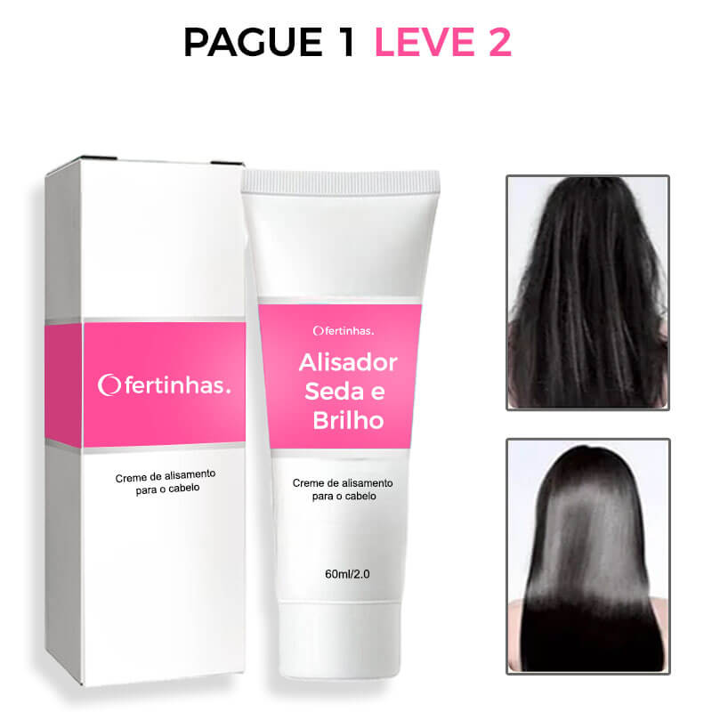 Alisador Seda e Brilho Hair® - Pague 1 e Leve 2 - Últimas unidades!